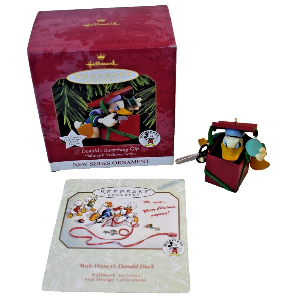 Hallmark Keepsake Donald Duck Donalds Surprising Gift Archive Series 1997